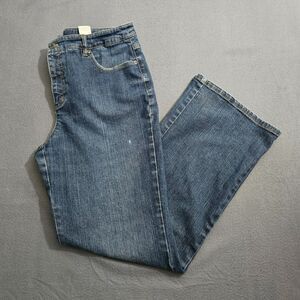 Talbots Women 10 Stretch Mid Rise Straight Leg Denim Jean